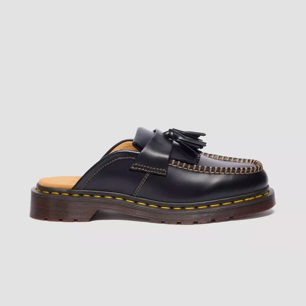 Dr. Martens mule z frędzlami Adrian Orleans czarne 42359001