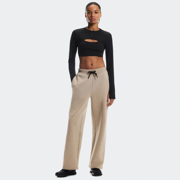 On Spodnie Damskie Focus Tech Sweatpants Desert 1WF30390603