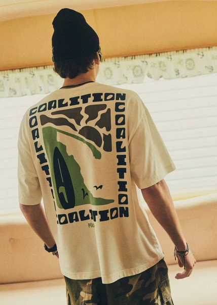 Koszulka męska Coalition CLTN T CHECK – off white