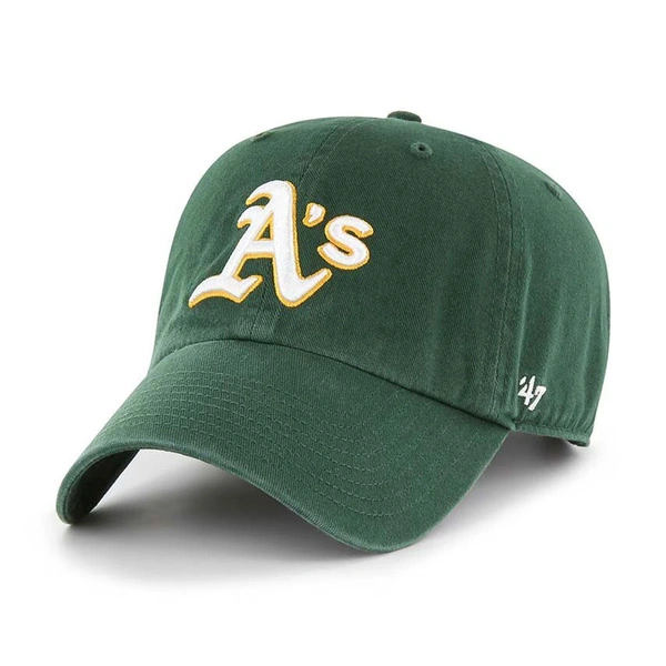 47 Brand Czapka z Daszkiem Athletics Baseball Dark Green 47 Clean Up