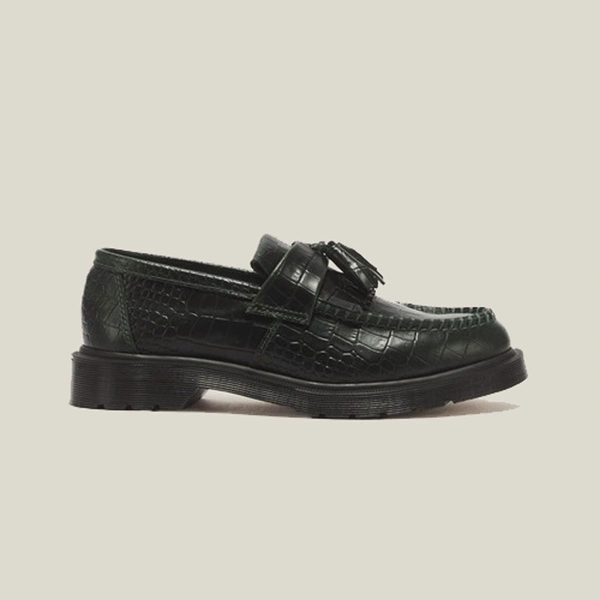 Dr. Martens Adrian Croc Green Loafers 43188300