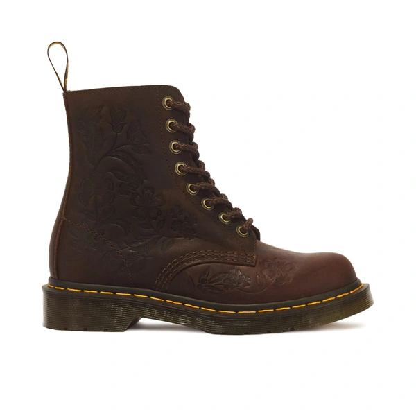 Dr. Martens glany 1460 Pascal Deboss Floral Crazy Horse ciemnobrązowe damskie 43276200