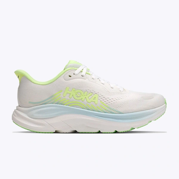 HOKA Clifton 11 damskie buty do biegania Frost/Neon Yuzu