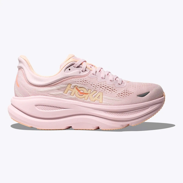 HOKA Bondi 9 damskie buty do biegania Lilac Cream / Tangerine Glow