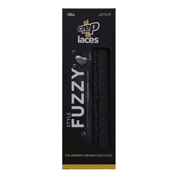 Crep Protect Sznurówki Fuzzy Czarne 140cm