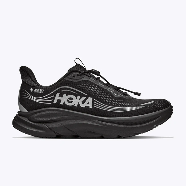 HOKA Clifton 11 GORE-TEX damskie wodoodporne buty do biegania Black/Black