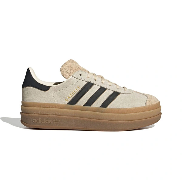 Adidas Gazelle Bold Crew White/ Core Black/ Sand Strata JS3892