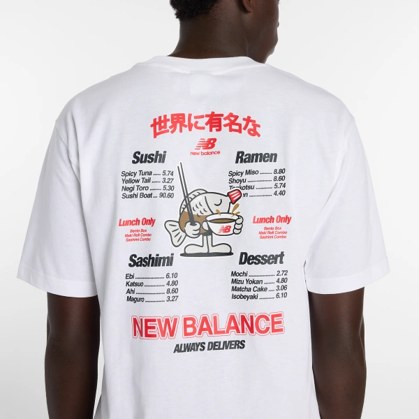 New Balance Koszulka Biała Ramen MT61H51DWT