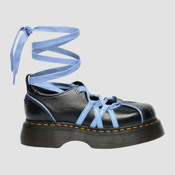 Dr. Martens baleriny sznurowane Buzz Ballerina czarne damskie 42842001