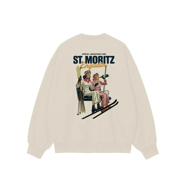 Kaotiko Bluza Crew Oversize Apres Ski Organic Cotton AT020-01-G002