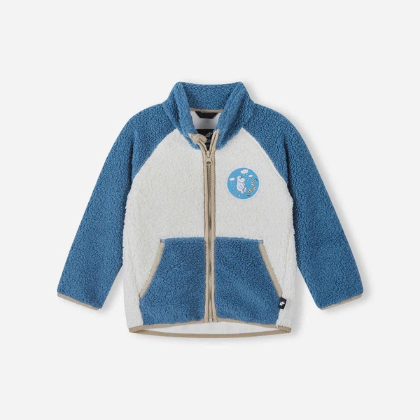 Reima bluza polarowa dziecięca Moomin Kramgo niebiesko-kremowa 5200079E