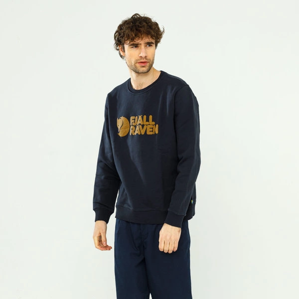 Fjällräven Bluza Logo Sweater M F84142555 Dark Navy