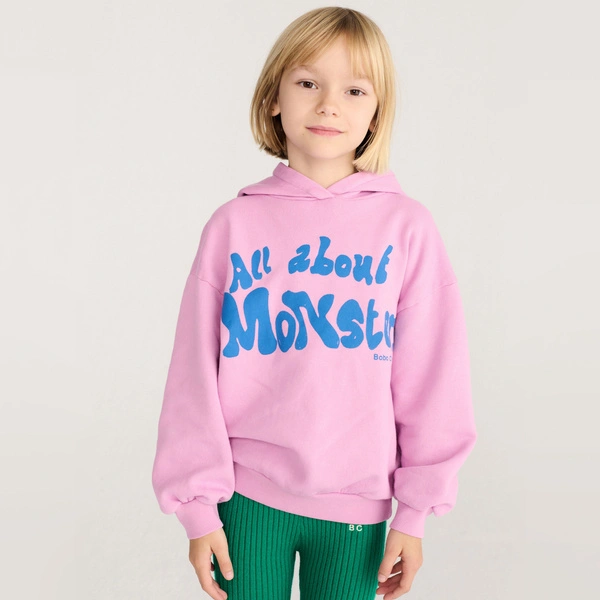 BOBO CHOSES Dziecięca Bluza z Kapturem All About Monsters