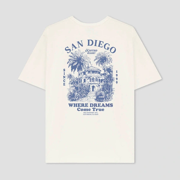 Kaotiko Resort Ivory T-shirt AQ006-02-G002