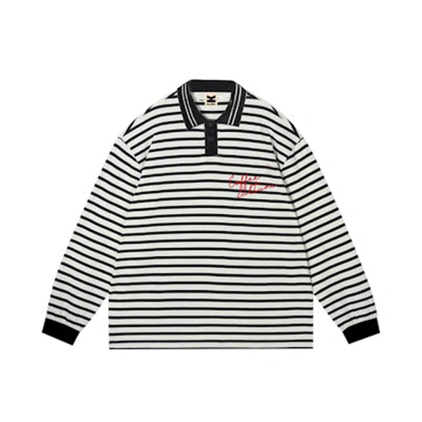 Kaotiko Coffee Culture Stripes Polo AS015-01-G002