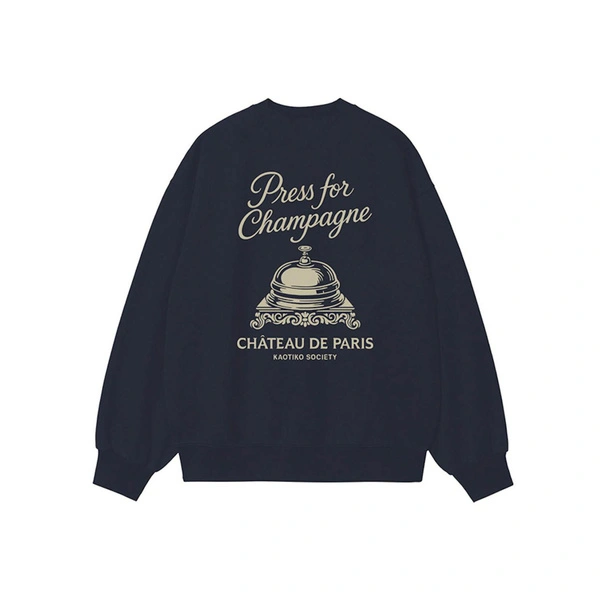 Kaotiko Bluza Oversizowa Crew Champagne