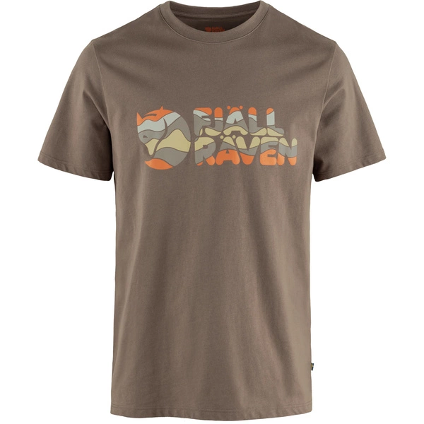 Fjällräven Multicolor Logo T-shirt F12600268-244 Suede Brown