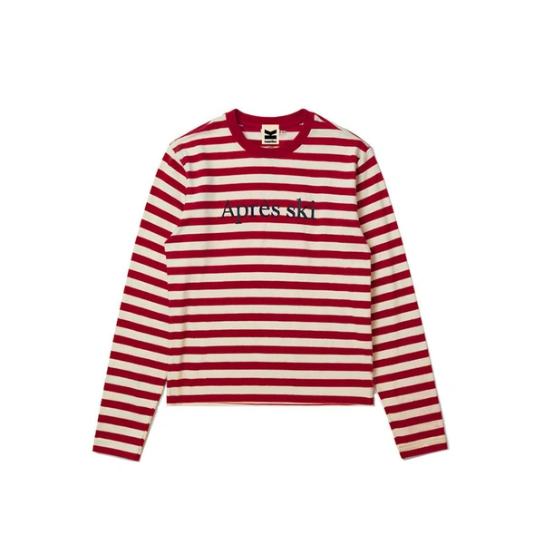 Kaotiko Koszulka z długim rękawem Stripes Apres Ski AT023-01-G002