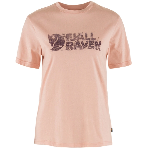 Fjällräven Lush Logo T-shirt W F14600165-302 Chalk Rose