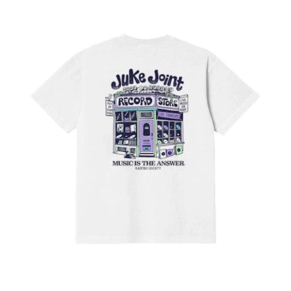 Kaotiko Juke Joint White T-shirt AS083-01-G002