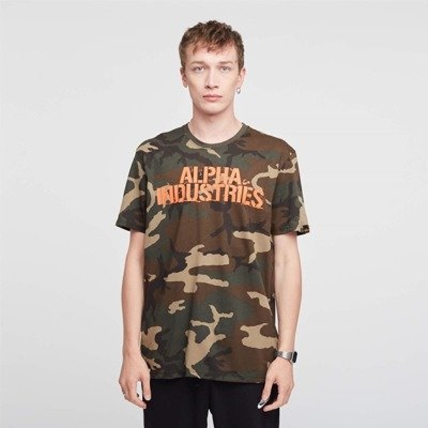 Alpha Industries BLURRED T-SHIRT WDL. CAMO 65