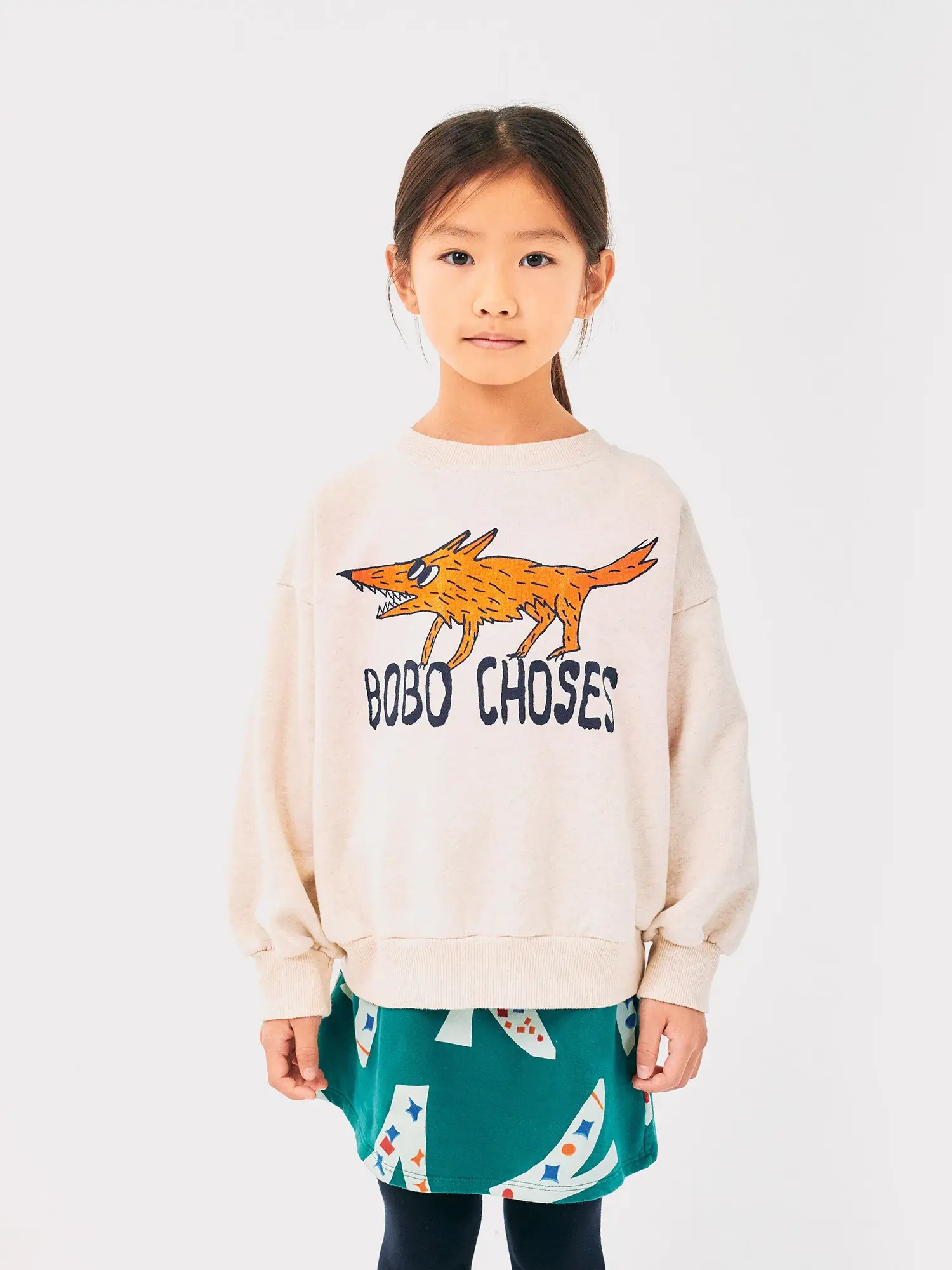 BOBO CHOSES BAWEŁNIANA BLUZA THE CLEVER FOX