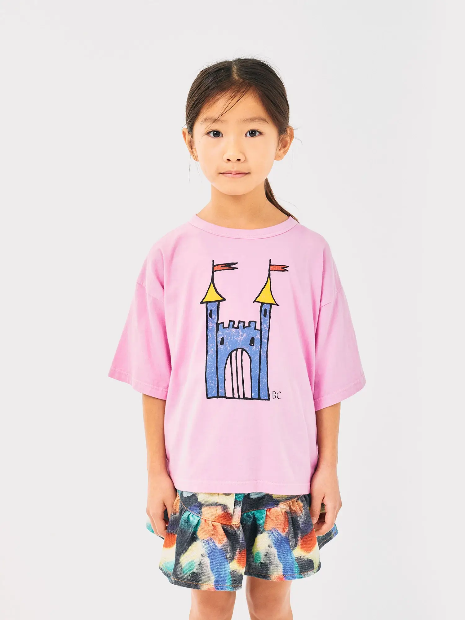 BOBO CHOSES BAWEŁNIANY T-SHIRT FARAWAY CASTLE