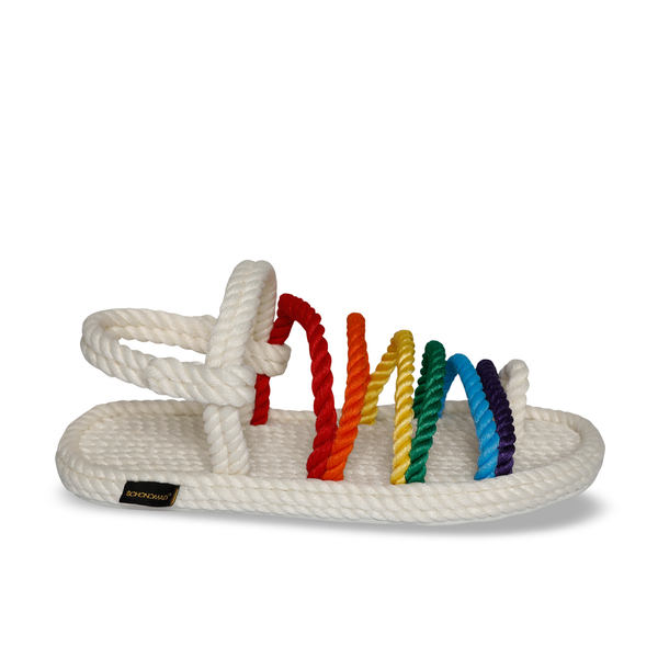 Bohonomad Havana Rope Sandal - White/Multi