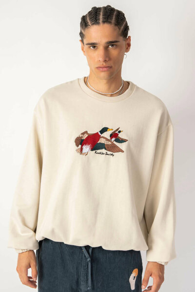 Kaotiko Ducks Stone Sweatshirt