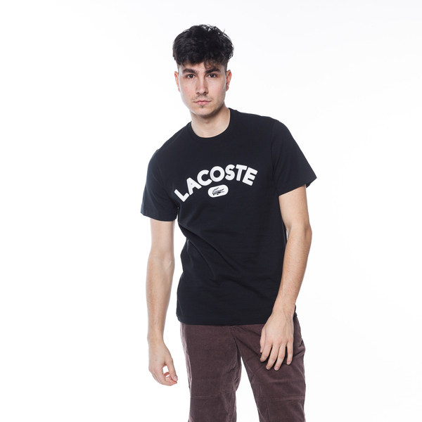 Lacoste Print Logo Premium Cotton T-shirt Black