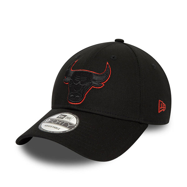 New Era Chicago Bulls Metallic Outline Black 9FORTY Adjustable Cap