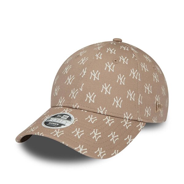 New Era New York Yankees Womens Monogram Brown 9FORTY Adjustable Cap