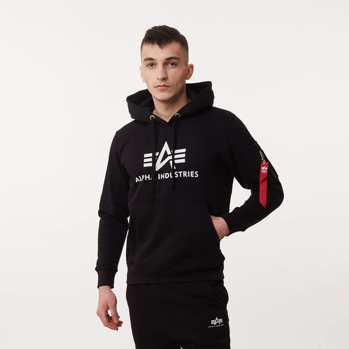 Alpha Industries 3D LOOGO HOODY BLACK