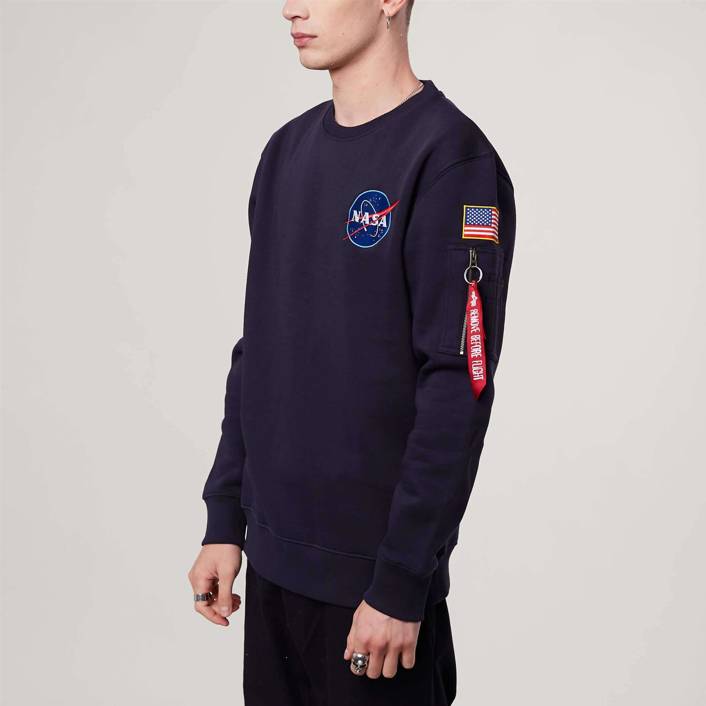 Alpha Industries SPACE SHUTTLE SWEATER REP BLUE