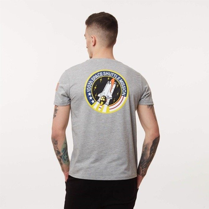 Alpha Industries Space Shuttle T-Shirt GREY HEATHER