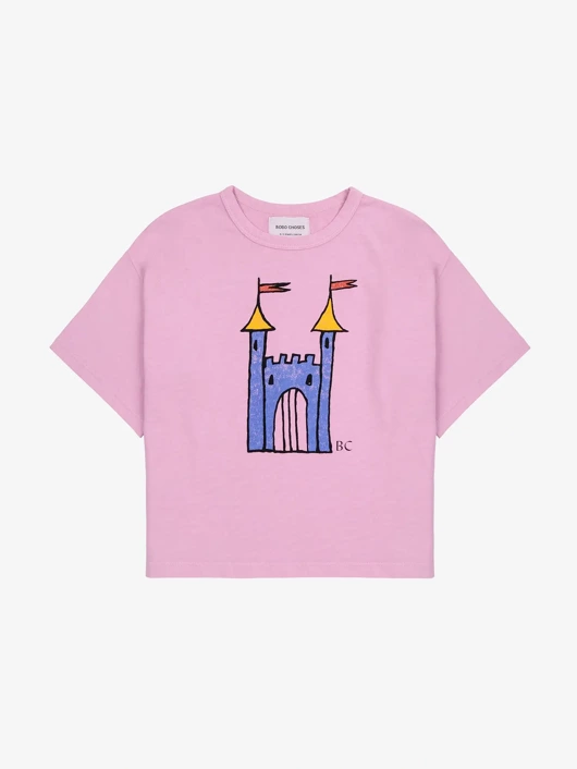 BOBO CHOSES BAWEŁNIANY T-SHIRT FARAWAY CASTLE