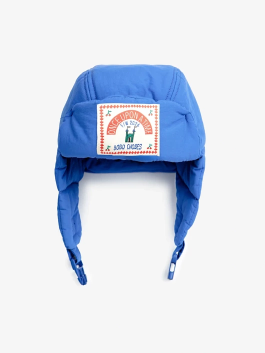 BOBO CHOSES PIKOWANA CZAPKA USZATKA PADDED BLUE CHAPKA