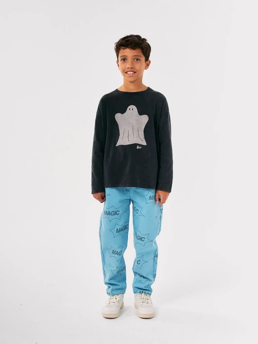 BOBO CHOSES SPODNIE JEANS PRINT MAGIC BAGGY PANTS