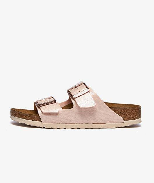 Birkenstock Sandały Damskie Arizona BF Magical Metallic Light Rose