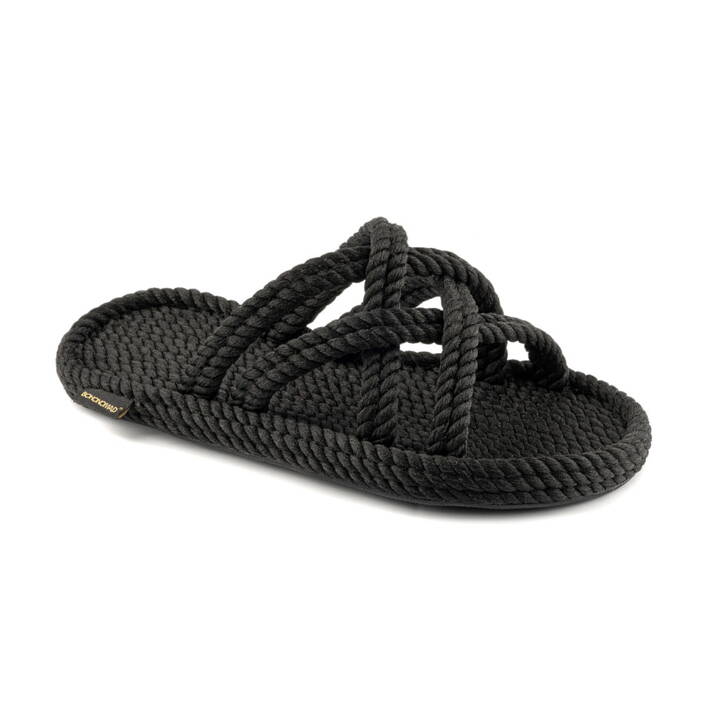 Bohonomad Bodrum Rope Slipper - Black