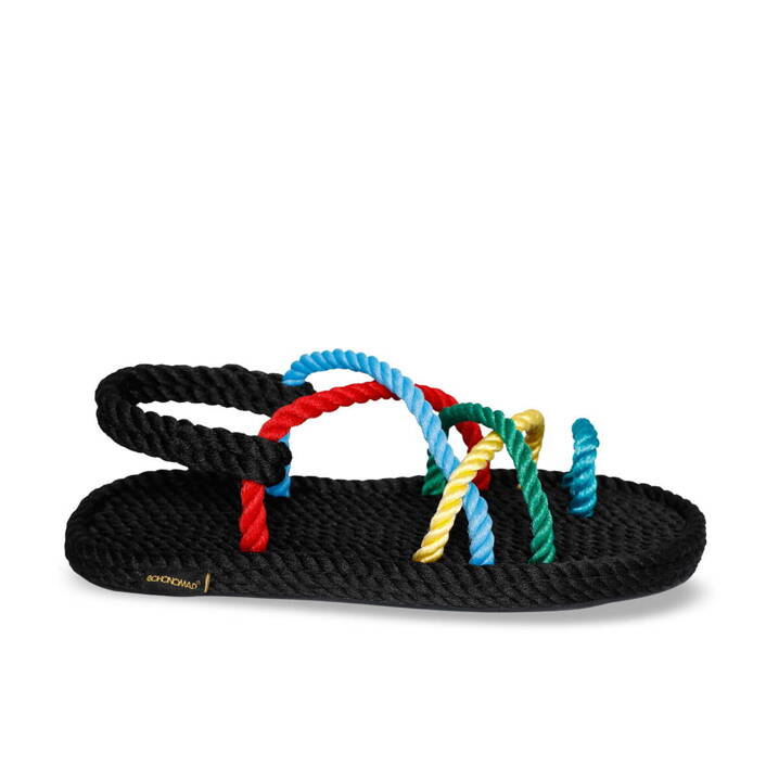 Bohonomad Ibiza Rope Sandal – Black/Multi