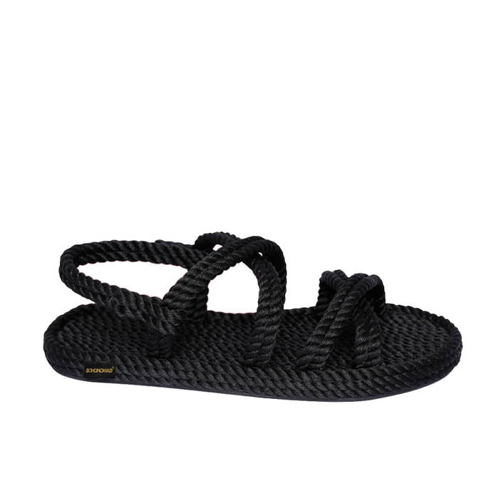 Bohonomad Tahiti Rope Sandal - Black