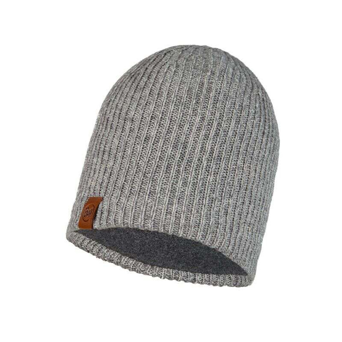 Buff Czapka Knitted & Fleece Hat Lyne LIGHT GREY