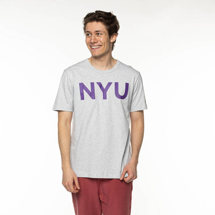 Champion Crewneck T-Shirt Grey NYU