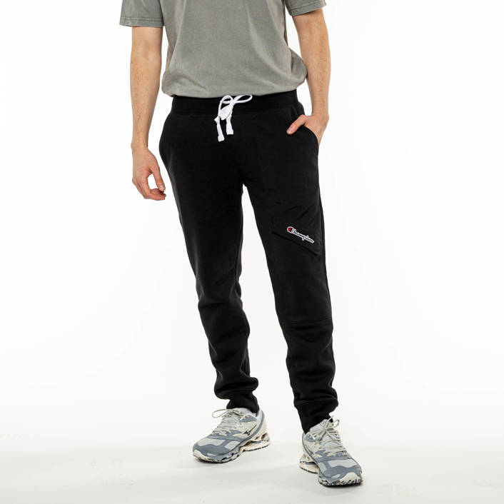 Champion PATCHWORK REVERSE WEAVE BLEND SWEATPANTS BLACK