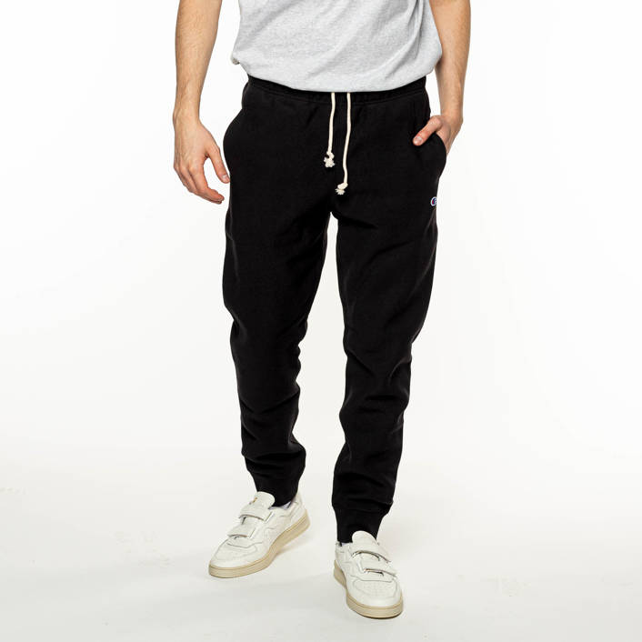 Champion Reverse Weave RIBBED CUFFS JOGGERS BLACK