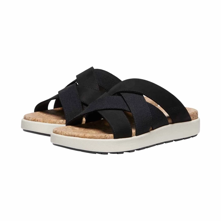 KEEN ELLE MIXED SLIDE BLACK/BIRCH