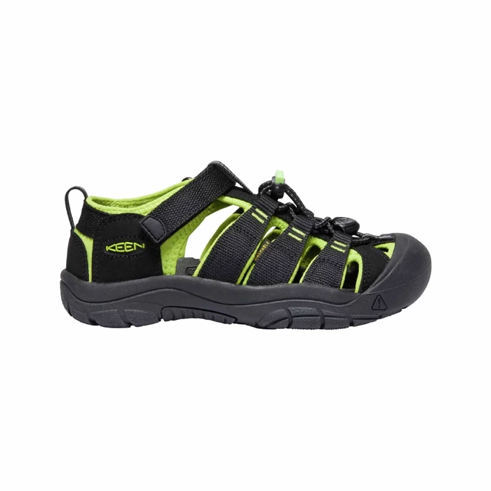 KEEN NEWPORT H2 JUNIOR BLACK/LIME GREEN