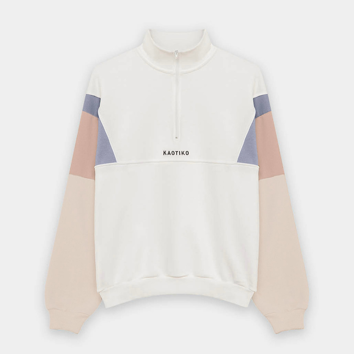 Kaotiko Arthur Sweatshirt Blue / Pink / Beige