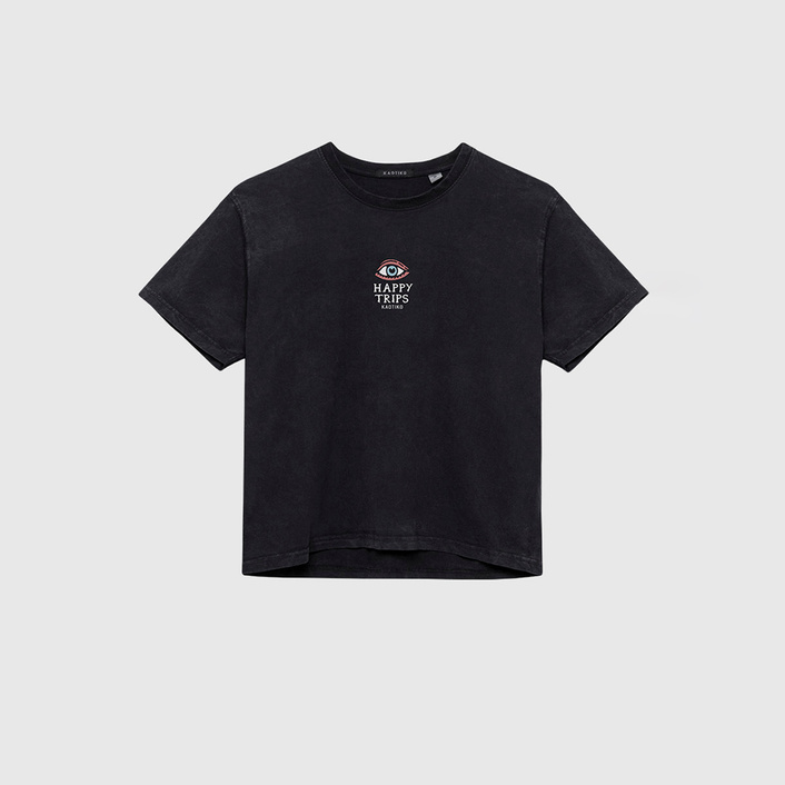 Kaotiko Happy Trips Washed T-shirt AK023-01-M002
